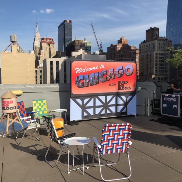 Signage for Rooftop Party